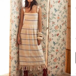 Carolina K Kuna Fringe Dress Natural